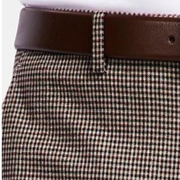 NEW Bar III Check Print Suit Separate Slim Fit Suit Pants Burgundy/Black, 30x32 - Picture 8 of 15